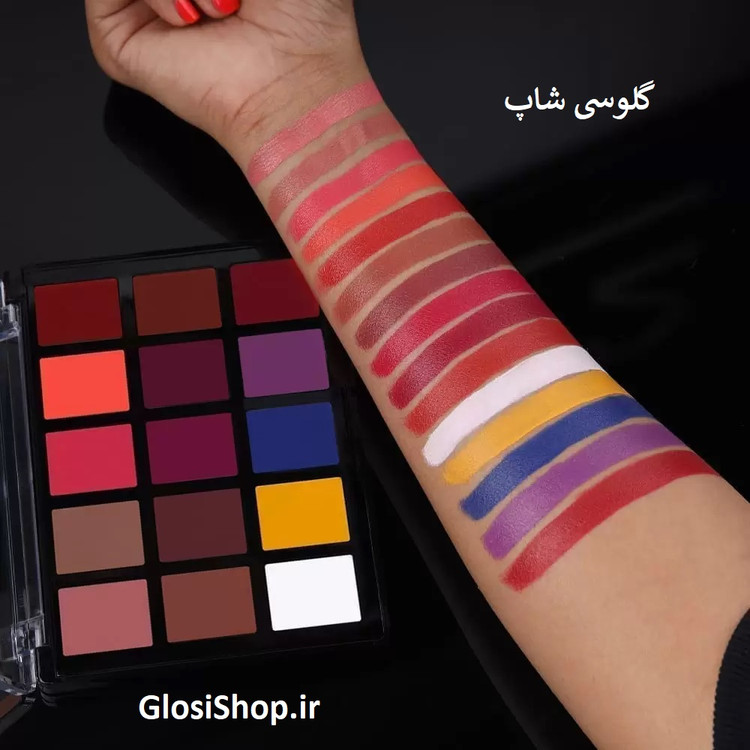 پالت رژلب کارکتر مدل DDL001 جذاب 15 رنگ